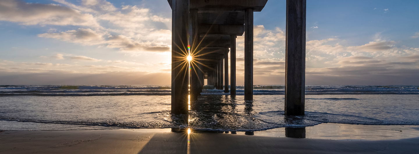 scripps pier la jolla at sunset 